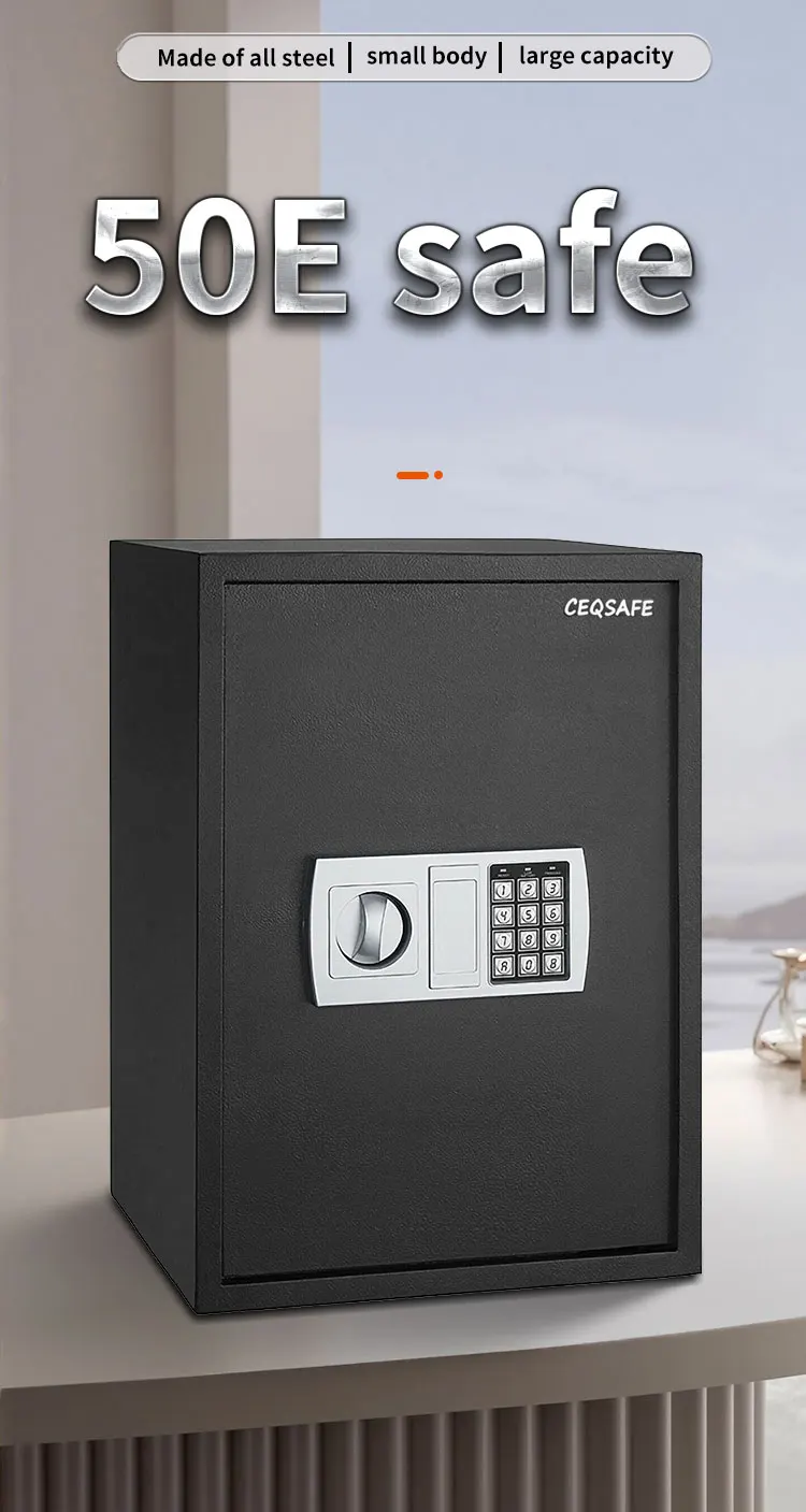 CEQSAFE Many Color Style Blue Fire Protection Secure Deposit Fingerprint Safe details