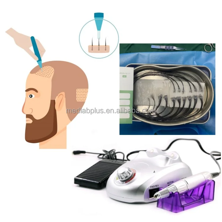 Manual Power Source Follicular Unit Extraction (FUE) Punch Machine Choi Implantor Choi Pen Hair Transplant Instruments