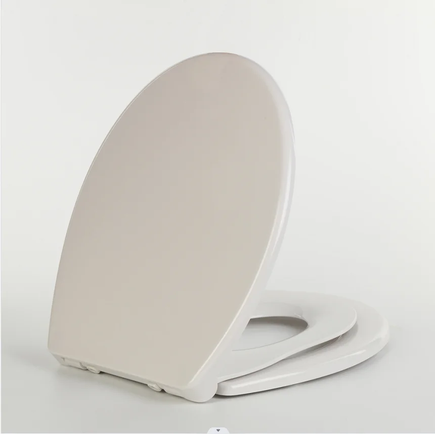 Universal Oval Shape Pp Plastic Family Toilet Seat With Slow