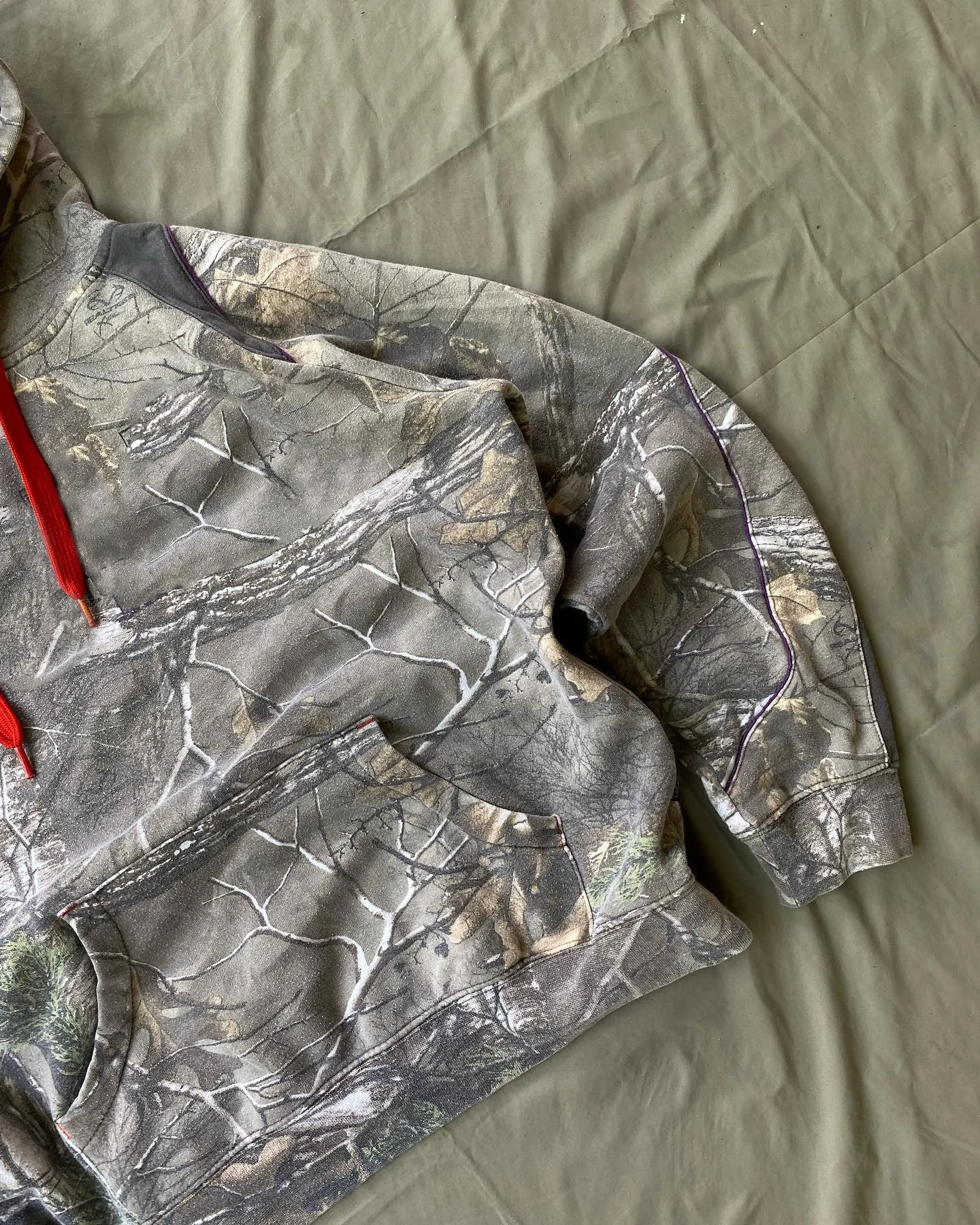 Custom Streetwear Oversized Pullover Real Tree Sublimation All Over Print Camouflage Hood Sweatshirt Camo Jackets Hoodie for Men gallery 4