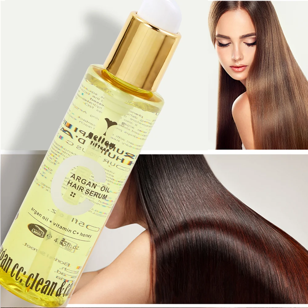 Private Label Customized Smooth and Soft Hair Natural Argan Honey Vitamin Hair Care Oil
