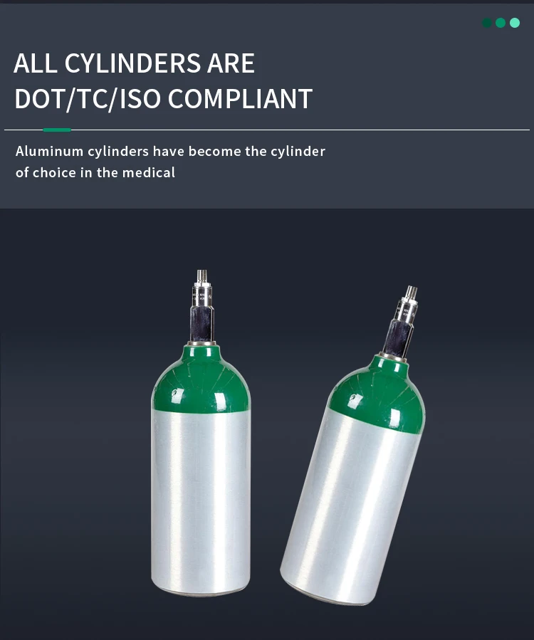 Portable Aluminum M9 Oxygen Cylinder by MEDEASE - Medical Gas Solution ...