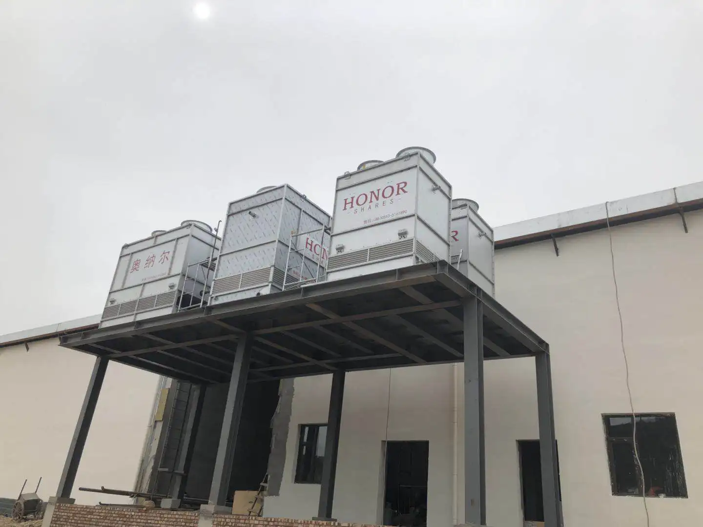 High efficiency stainless steel evaporative condenser for industrial cooling