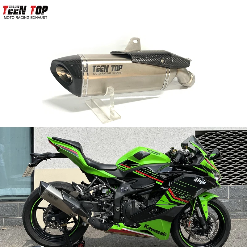 2023+ Slip-on Exhaust for Kawasaki ZX4RR - 52mm Teen Top