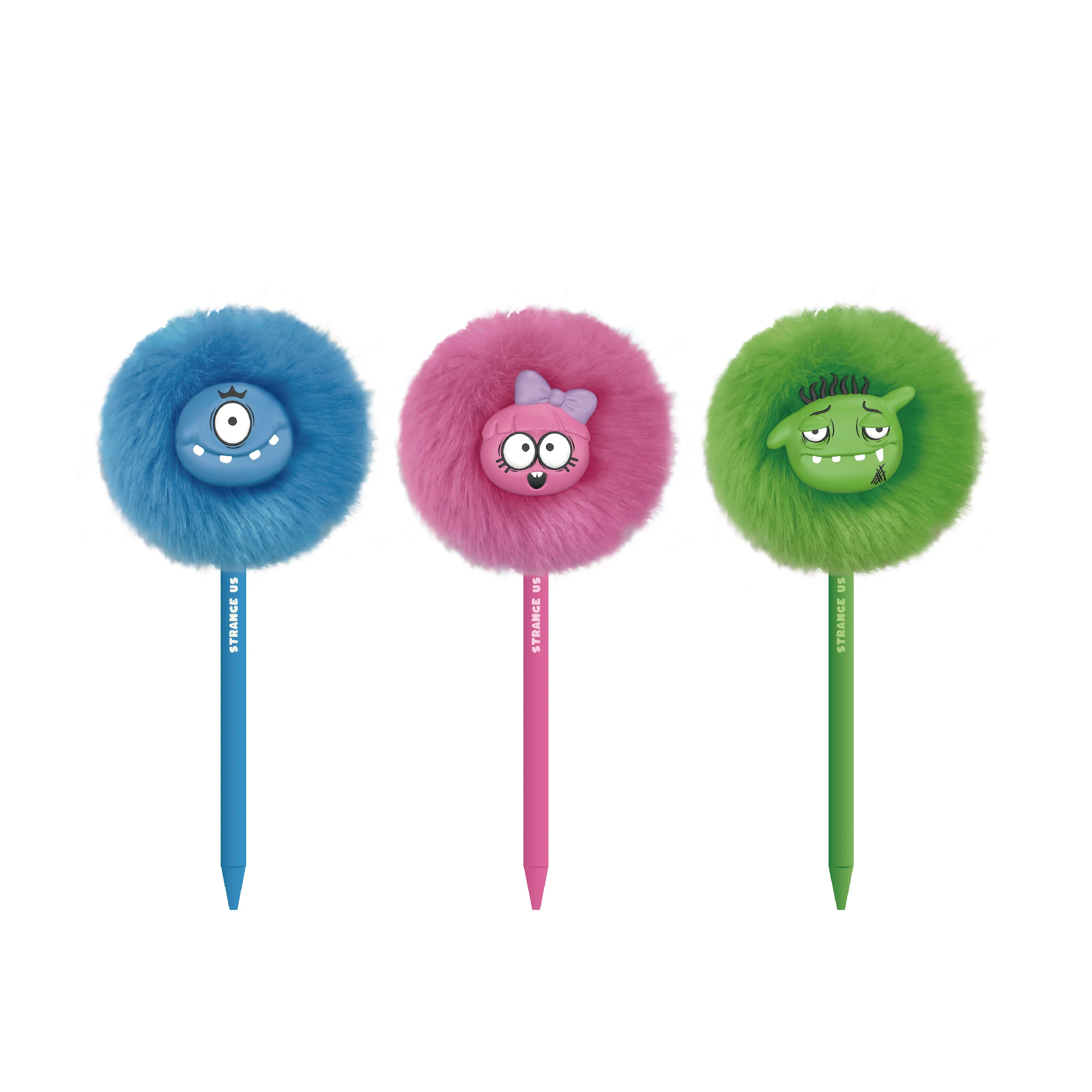 Strange Monster Gel Pen Blue 0.5mm Cute Creative Writing Pen_voghion.com