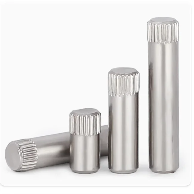 product factory cheap price stainless steel non standard parts solid knurled pin-60