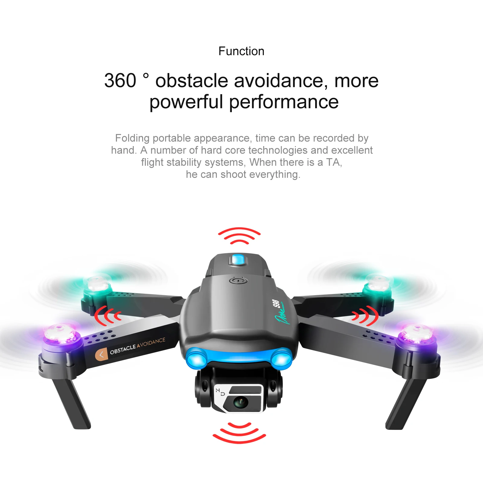 S98 Drohne Mini Drone Camera For Beginner Headless Mode 2.4g Pfv Hd