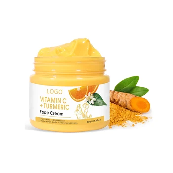 OEM/ODM Face Brightening Lightening Vitamine E Collagen Vitamin C+Turmeric Face Cream