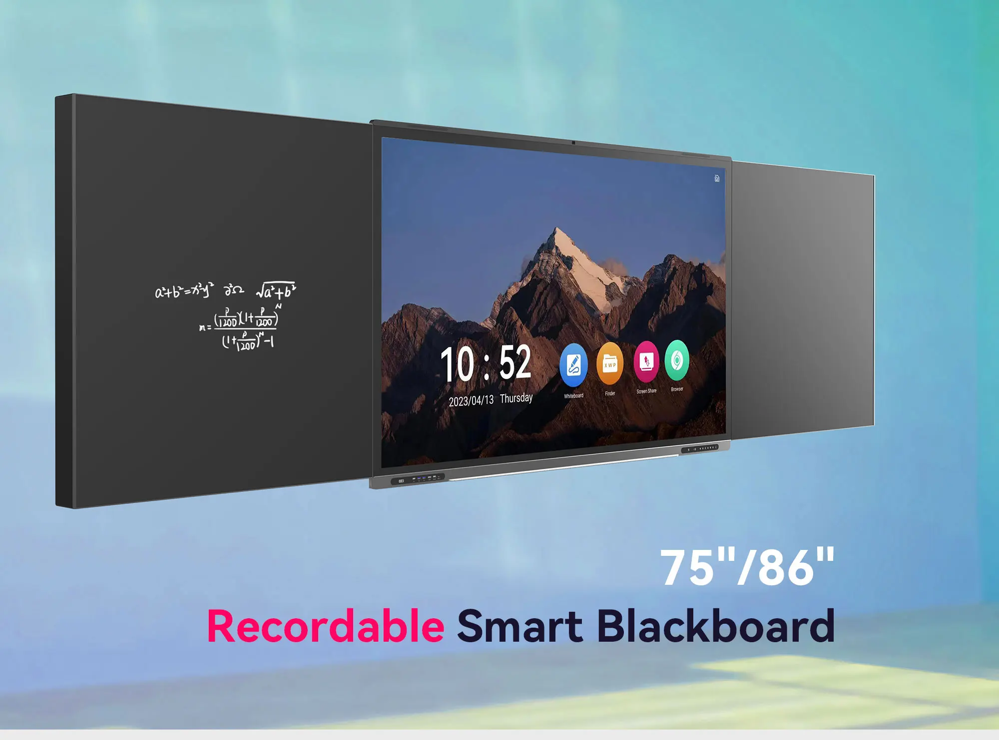75 Inch All In One Display Teaching Smart Nano Blackboard School ...