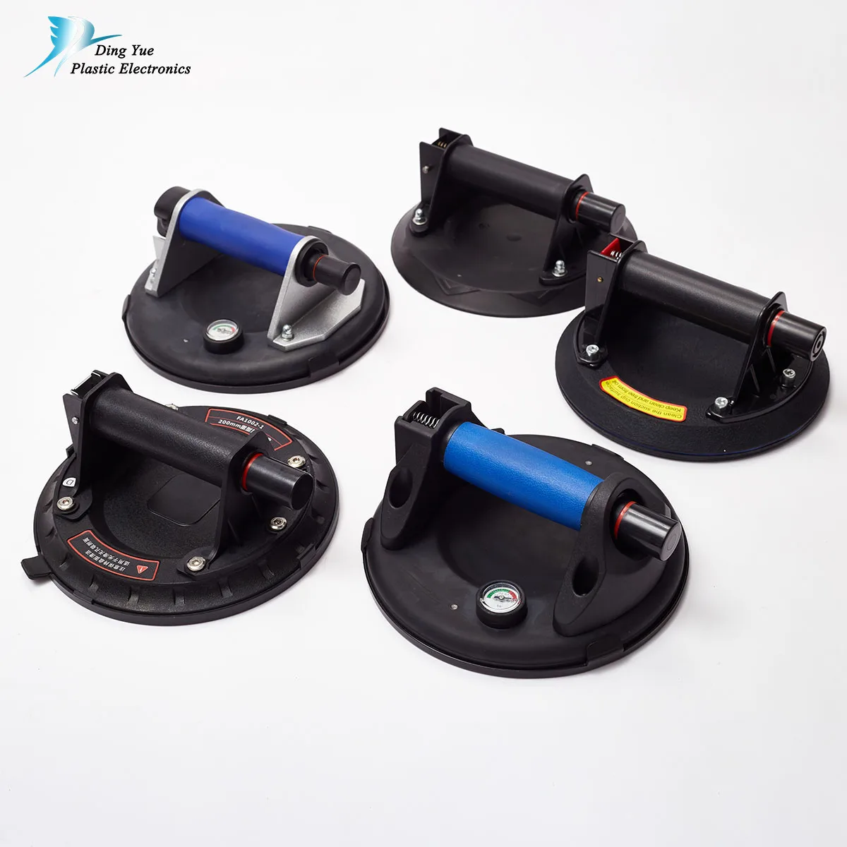 Corner Forming Vacuum Glass Tile Flooring Suction Cup Tiles Lifter for Glass with Rails for Porcelain