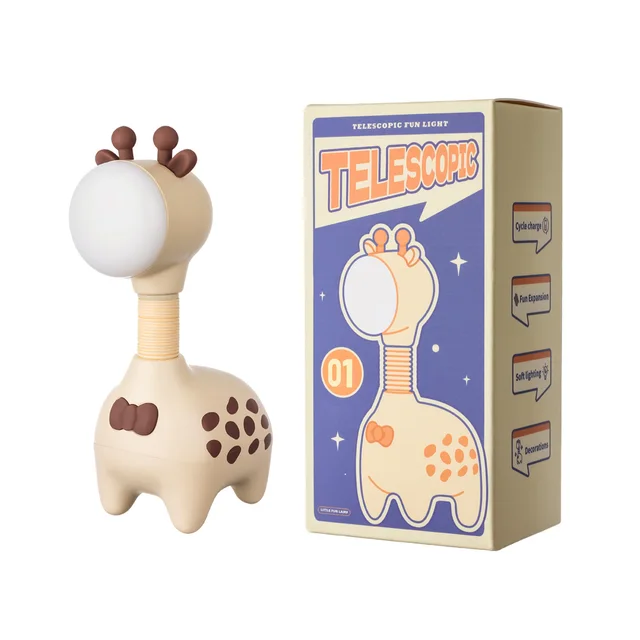 Factory Eco Friendly Cute Animal Design Mini 3D Rechargeable Plastic Table Lamp Night LED Light