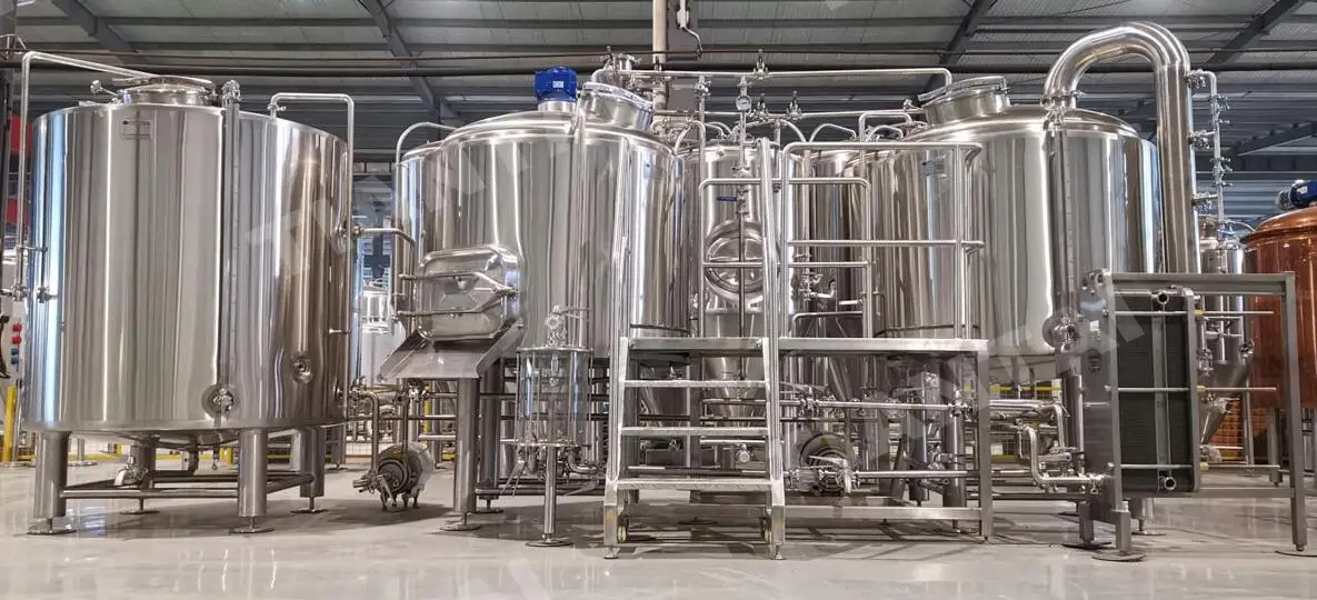 1000L 10hl Steam Heated 2 Vessel Stainless Mash Tun 1000l Beer Brew Kettle