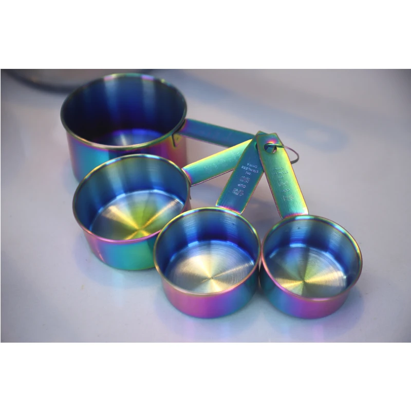 18pcs Stainless Steel Cookware with Color Rainbow Casserole Saucepan Set