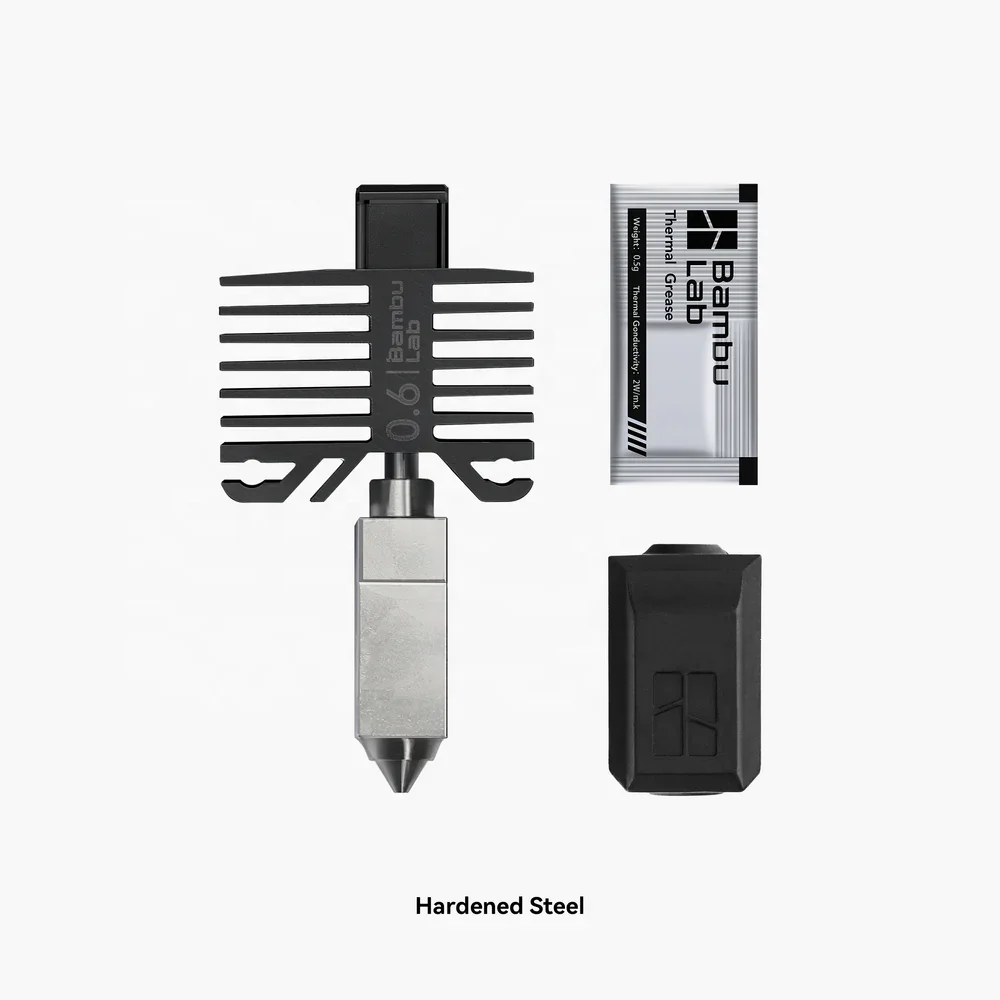 Bambu Lab Wholesale Original Hotend with Nozzle Hardened Steel and Stainless Steel for X1 Series and P1P 3D Printers