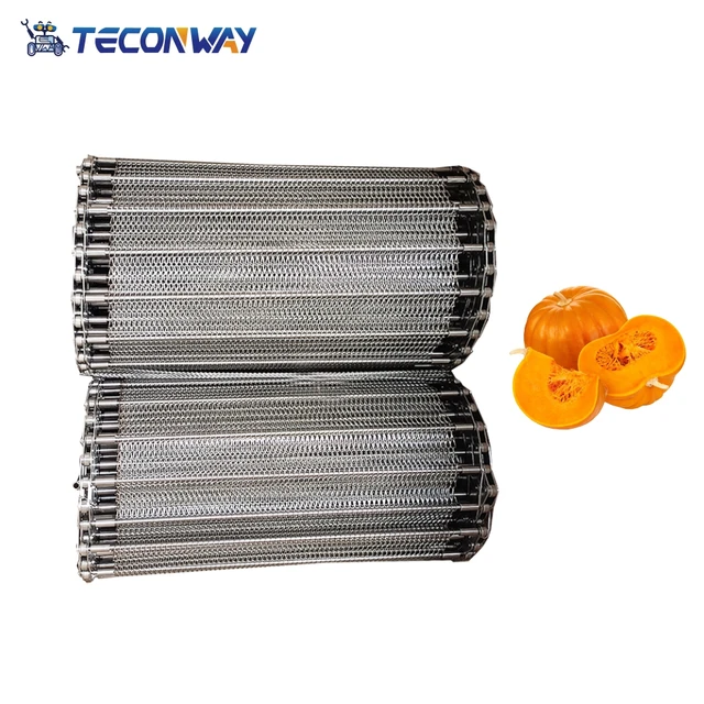 304 316 Screw Auger Spiral Conveyor Belt Stainless Steel Wire Mesh Conveyor Belt 6