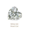 White GH Heart Cut