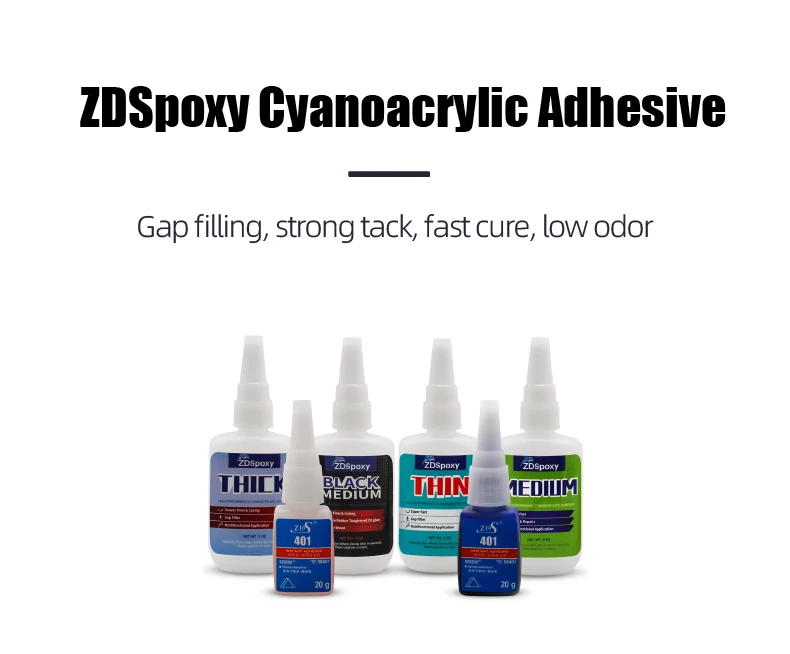 Zds Glue Factories High Quality 502 406 401 Wood Glass Adhesives And