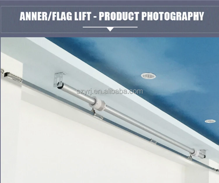 Banner and Display Lifting Systems Automatic Banner Lifter Banner Hoist