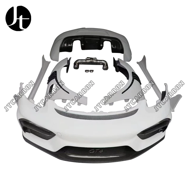 718 Gt4 Body Kit For Porsche 981 Front Bumpers For Boxster Cayman 2013 ...