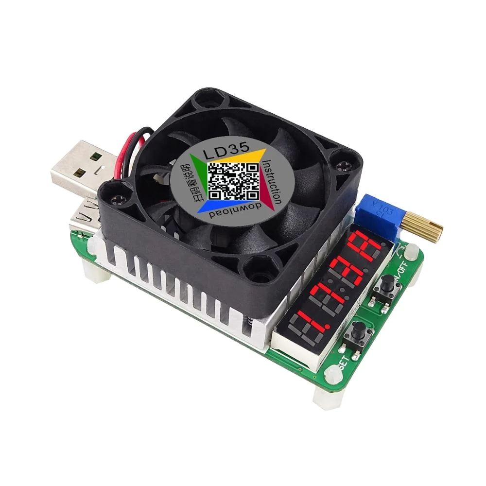 RD LD35 Constnt Current Load Resistor USB Interface Discharge Battery Tester Adjustable Current 25w Intelligent Electronic Load