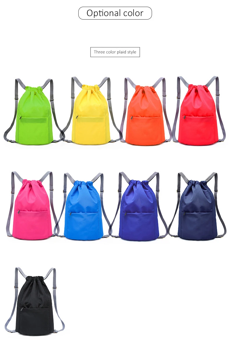 Factory Custom Drawstring Backpack Bag Canvas Oxford Bags Custom Logo