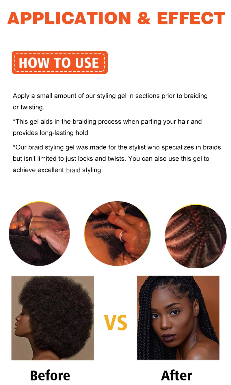 Non Flaking Firm Shine And Jam Extreme 4c Braid Gel Water Base Strong