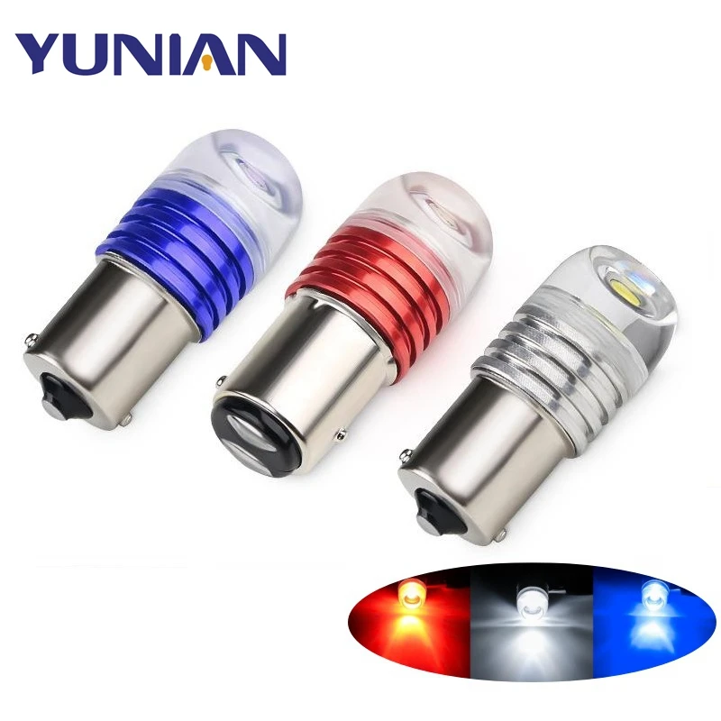 1156 Ba15s 1157 Bay15d 5630 3smd Car Led Lights White Red Strobe Lamp