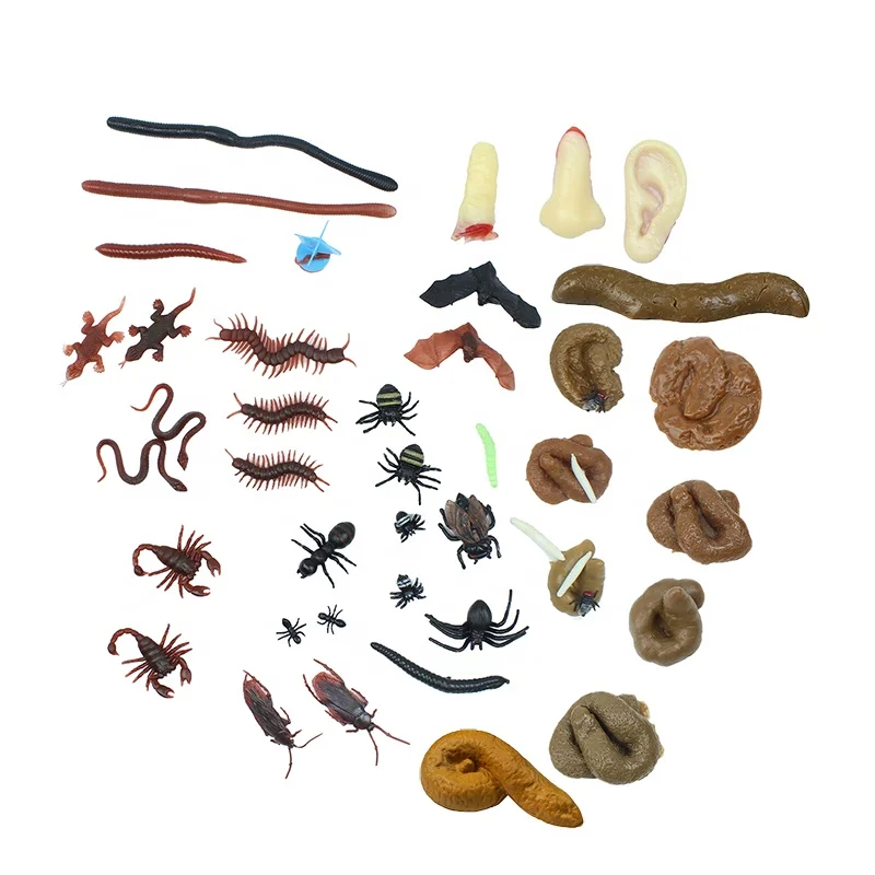 Cheap Shit Prank Toys Disgusting Simulation Realistic Fake Human Poop Turd Novelty Toy Maggots Artificial Insect Simulated Poop
