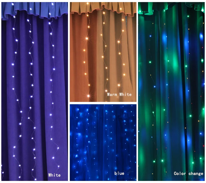 2023 New USB Remote Control 3x3 Meter Copper Wire Window Curtain Fairy Room Light  LED Christmas Day String Night Light manufacture