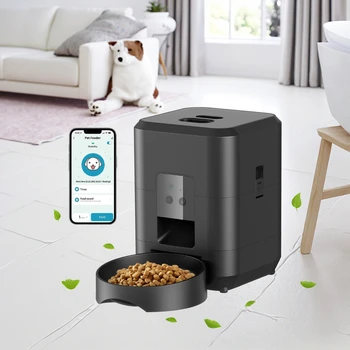 Electric Cat and Dog Food Dispenser Automatic Plastic Pet Feeder with 1-Year Warranty Home Appliance