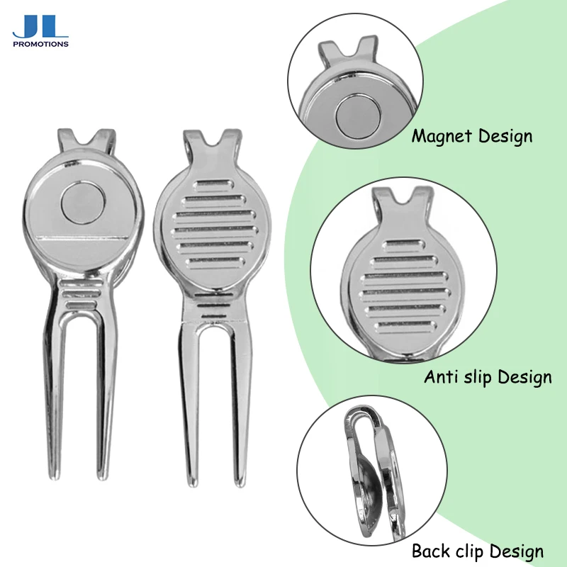 Custom Design Golf Divot Tool Metal Bottle Opener Golf Divot Repair Tool With Ball Marker Iron Antique Laser Engrave Tool Set