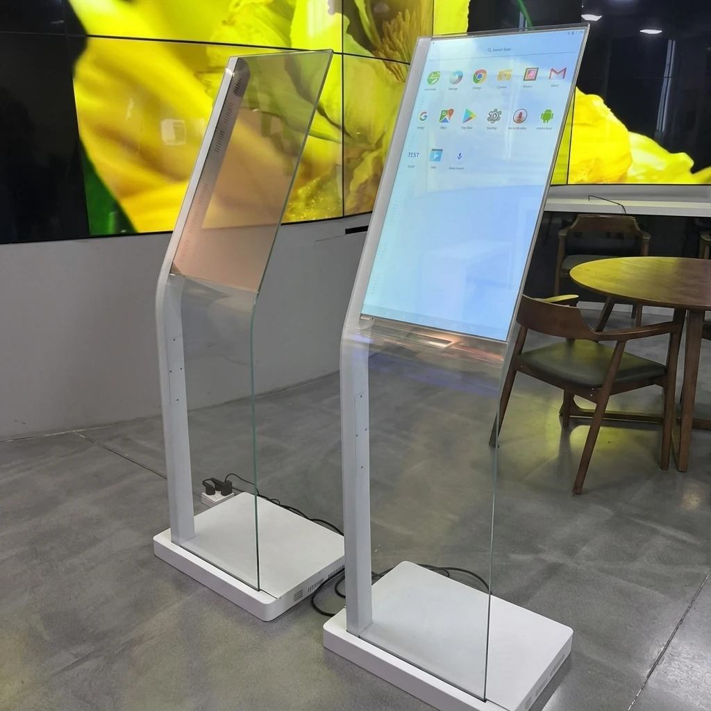 30 Inch Transparent OLED Touch Screen Digital Poster for Elevator Use LW300PXL-HRT1 for