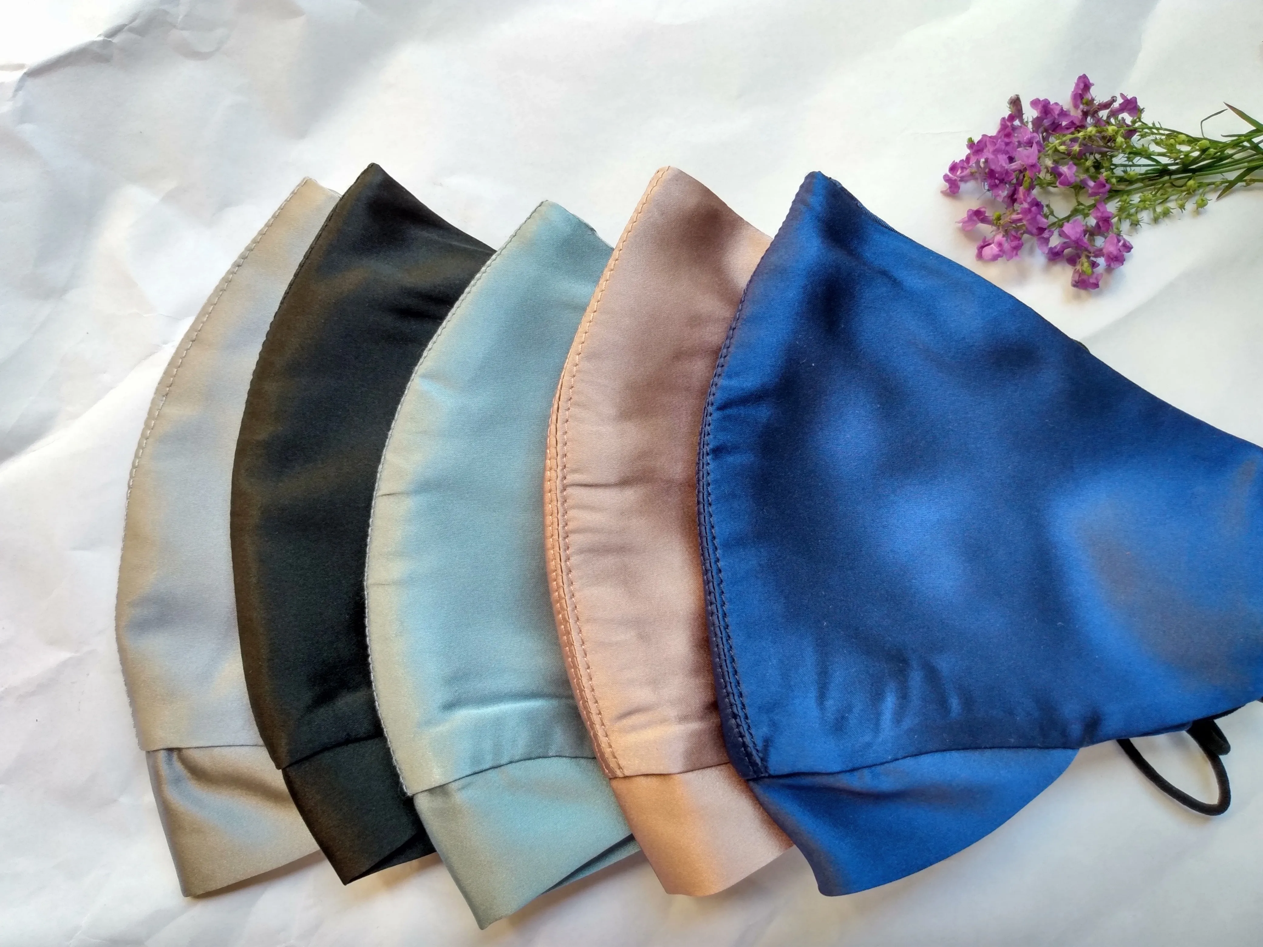 Лучшее качество, 100% Шелковый чехол для лица с эластичной резинкой, Шелковый оттенок для лица и резинки