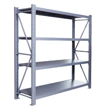 Lightweight, safe, stable and bolt free warehouse metal storage rack for easy installation