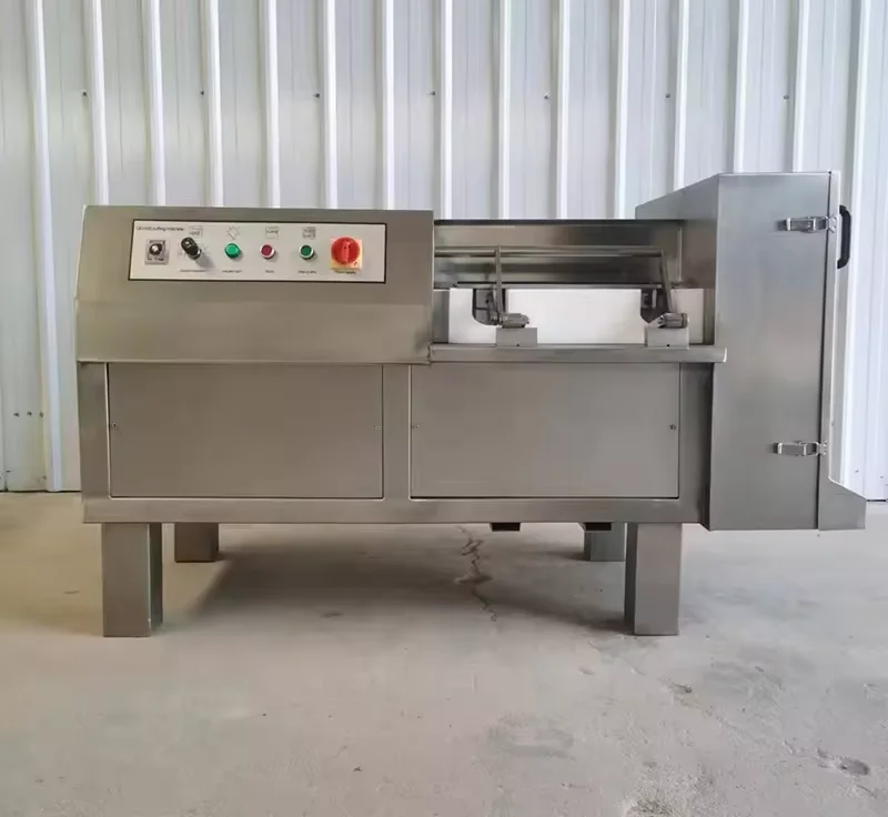 Automatic Frozen Meat Dicing Machine Electric Industrial Beef Dicer Fast Frozen Meat Cube Cutting Machine Frozen Chick Beef