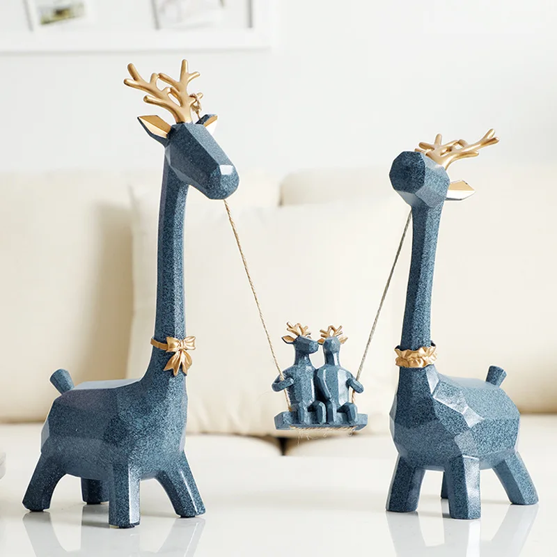 Nordic Light Luxury Tv Cabinet Hallway Porch Deer Sculpture Ornaments  Decorative Animal Resin Crafts - Buy Gifts Crafts,Resin Crafts,Home Decor  Craft Product on 