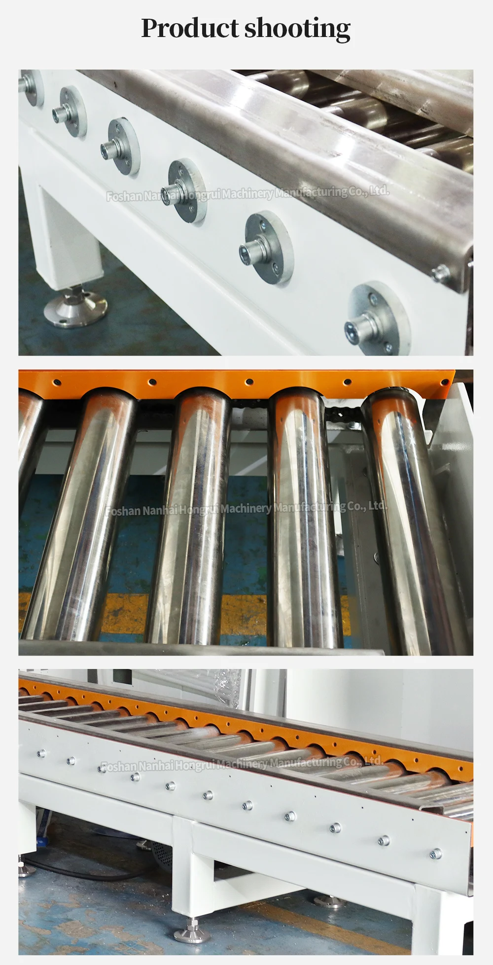 Stainless Steel Conveyor System Roller Heat Resistant with Motor Bearing Customized Size for Manufacturing Plant supplier