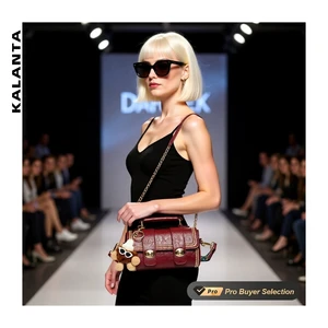 KALANTA Brown Women's PU Strappy Handbag Hobo Clutch Mini Handbags Designer Orange Sale Barrel  Crossbody Bags for Women