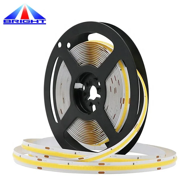 Flexible COB Led Light CRI90 Darkless Area 420leds FOB Led Strip Lighting DC24V Ultra Narrow 5mm Led Tape
