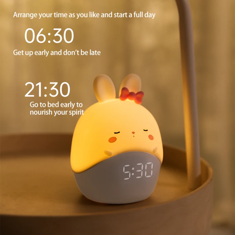 Koala Relaxation Alarm Clock & Night Light - USB-C Rechargeable, 3 Alarms, Timer, Bedroom Decor