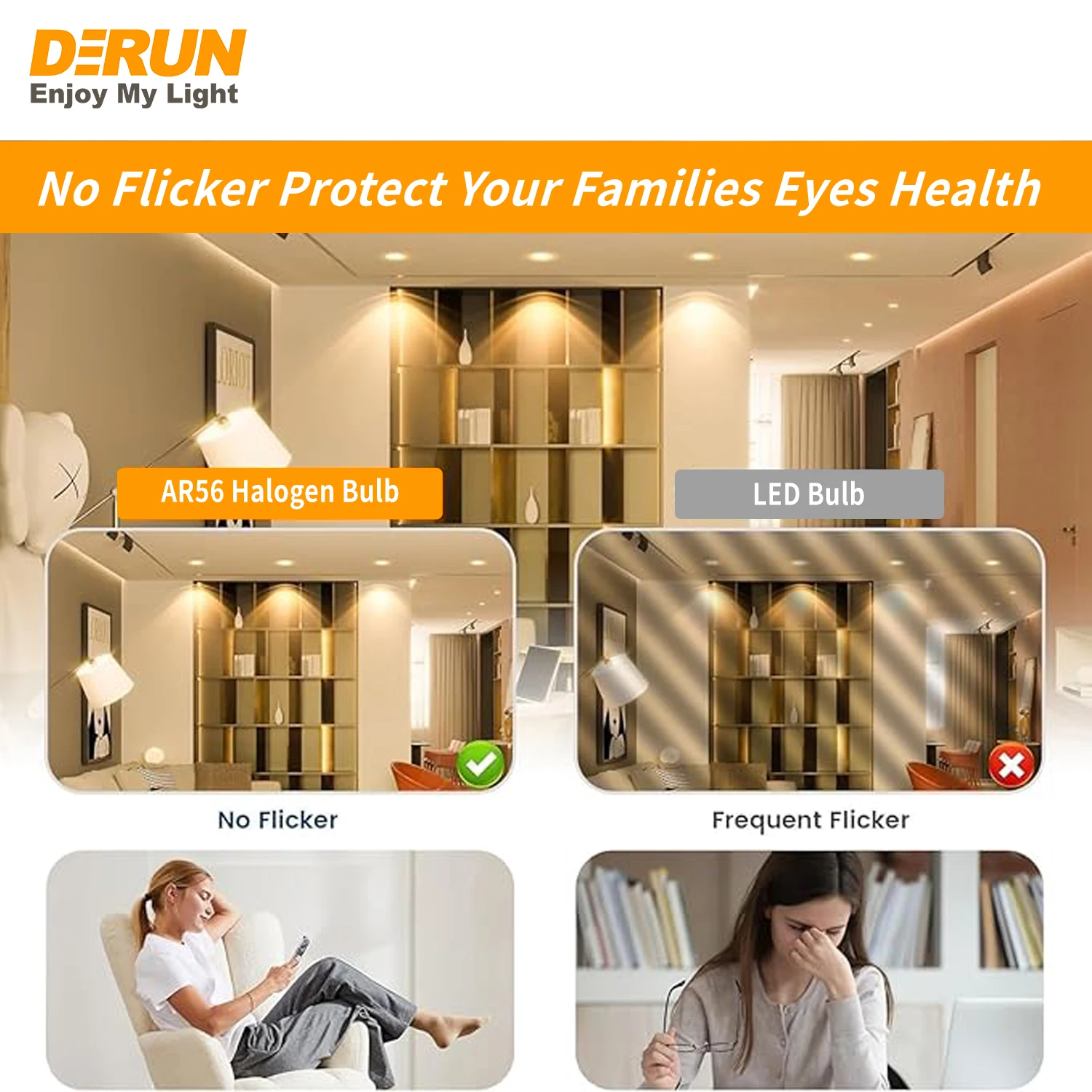 Dimmable BA15D Base 12V 20W 35W 50W AR56 Halogen Bulb for Residential Lighting 2700K Warm White Light Lamp HAL-AR56