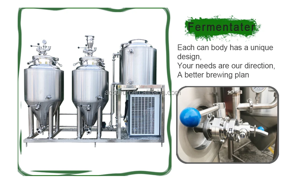 Beer Fermentation Tank 100l 200l Stainless Steel Brewing Micro Craft