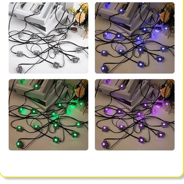 Outdoor Holiday Light Track Landscape Permanent 12V Pixel Led Light Ip67 Rated Pvc Body Holiday Christmas Point Lights