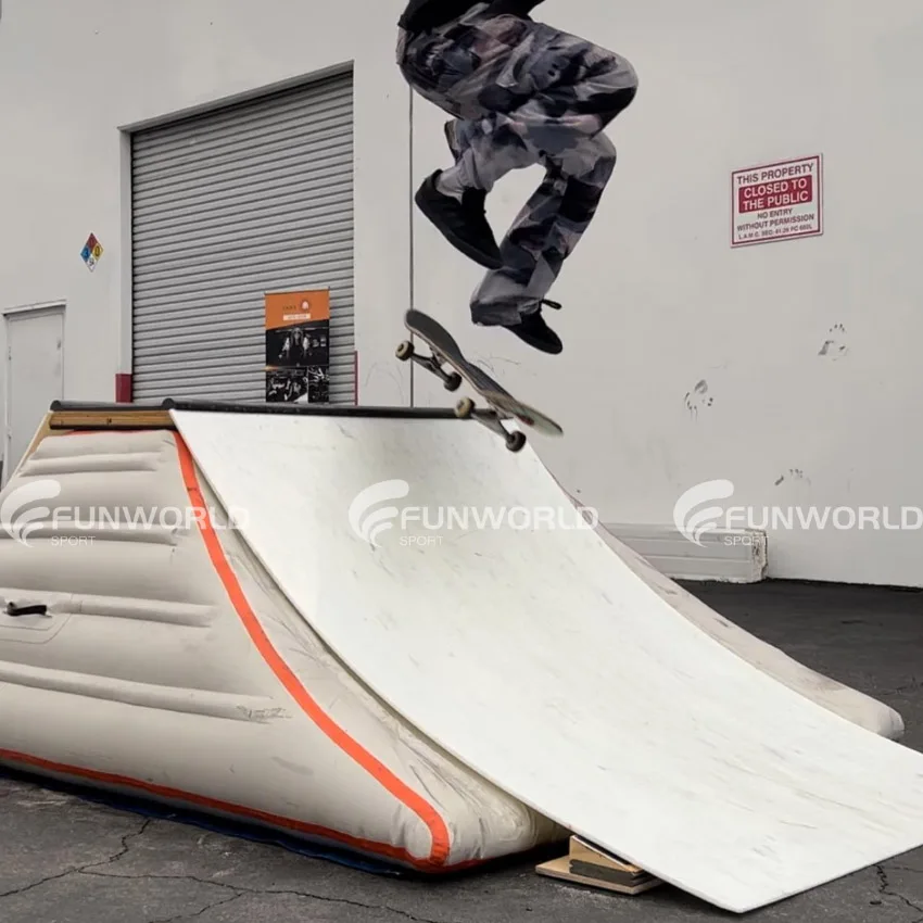 Exciting New Inflatable Bike Ramp Inflatable Skateboard Ramps and Bike Landing Airbags for Outdoor Skate Parks