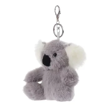 Factory direct sale super soft cute customizable koala plush keychain for sale