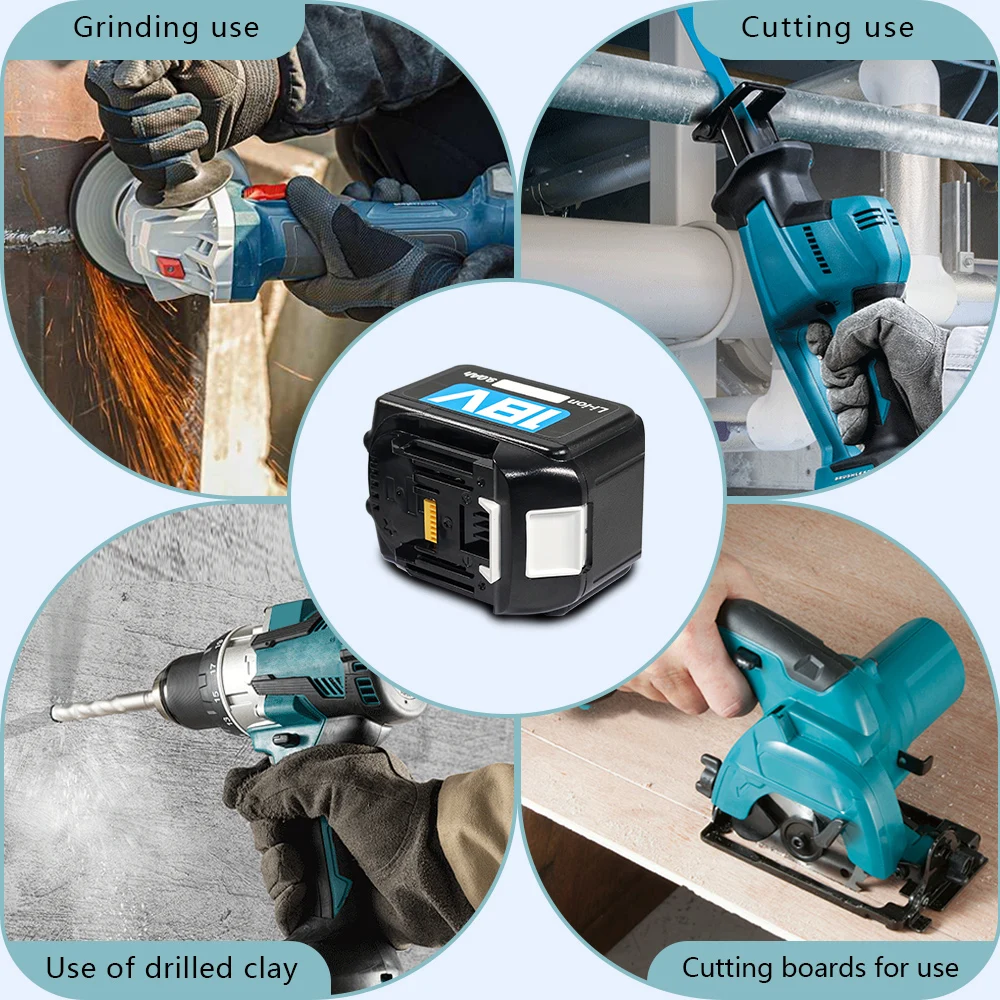 product brand power tool replacement battery 18650 5s3p 18v 6000mah 10c discharging rate 18v lithium power tool battery pack-4