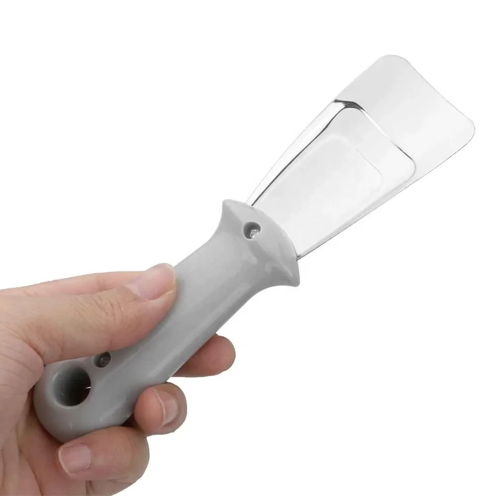 Лопата для льда из нержавеющей стали, бытовой инструмент для удаления льда с глазировки