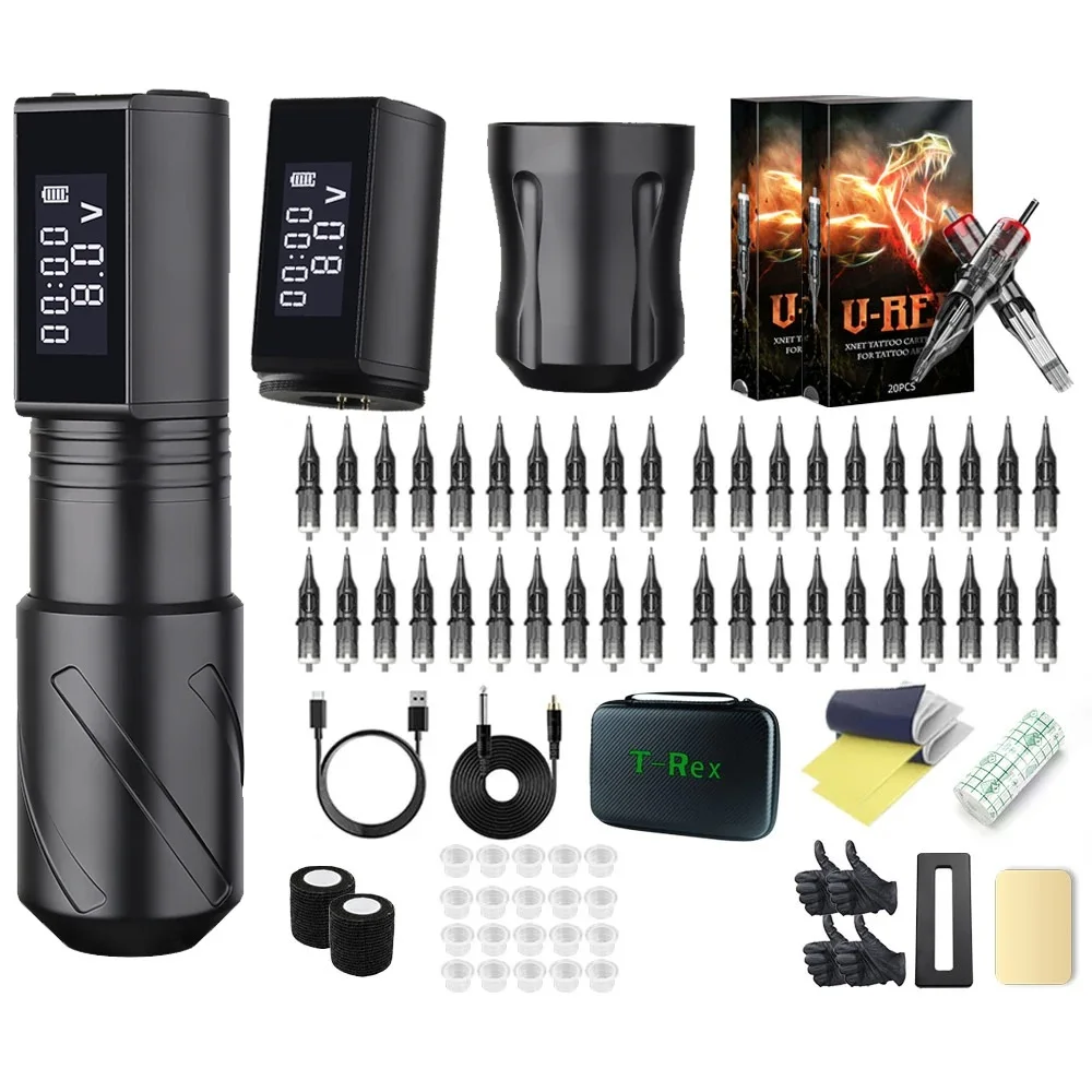 XNET Professional Wireless Tattoo Machine Kit Powerful Coreless
