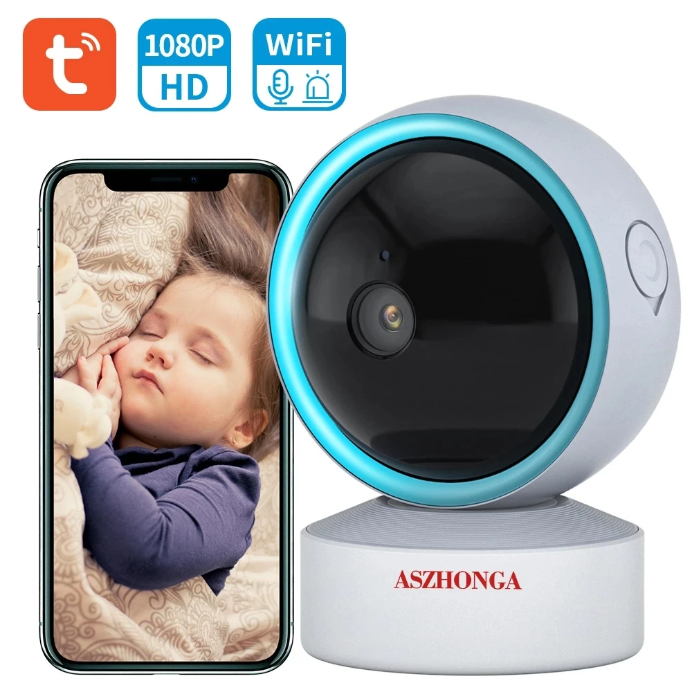 Innotronik Tuya Wifi Smart Home Camera Indoor Baby Monitor Camera Mini Camera 360 Degree Wireless CCTV