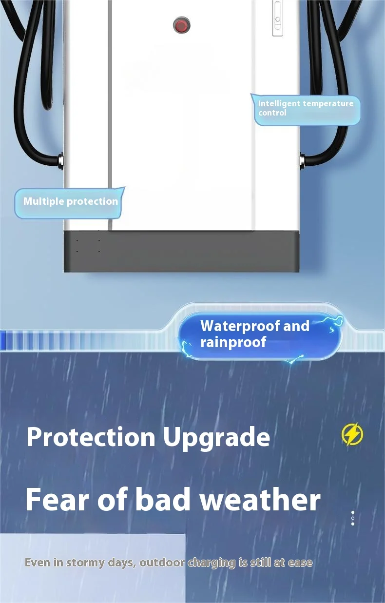 200kw 200 kw 180kw 120kw 150kw 100kw Commercial Dc Ev Fast Ev Charger 120-240kw Charging Station with Advertisement Display